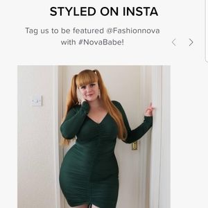 Fashion Nova Ruched Dress